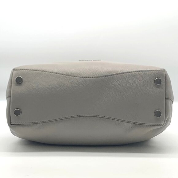 Michael Kors Raven Stone Grey Pebbled Leather Shoulder Bag - Picture 5 of 12